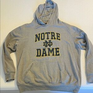 Gray Notre Dame Hoodie